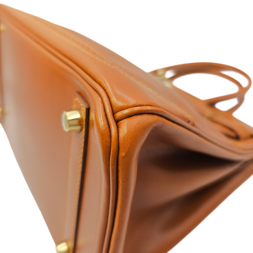 Ghillies Birkin  30 Fauve  in Tadelakt Permabrass hardware
