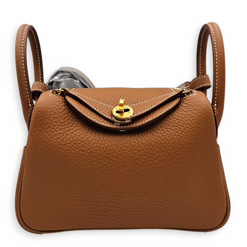 Lindy II Mini Gold in Clemence Gold hardware