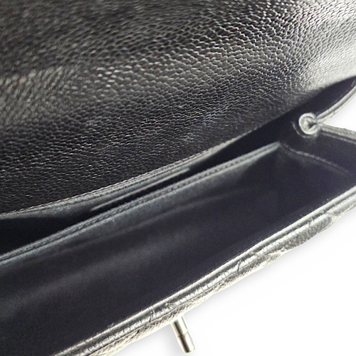 Coco Handle  Small Black Top Handle Bag in Caviar Leather So Black  hardware