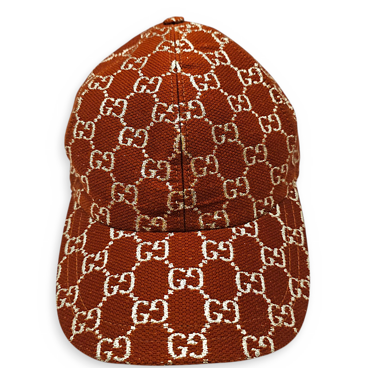 GG 57cm Brown Hat in Jacquard