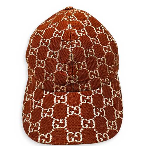 GG 57cm Brown Hat in Jacquard