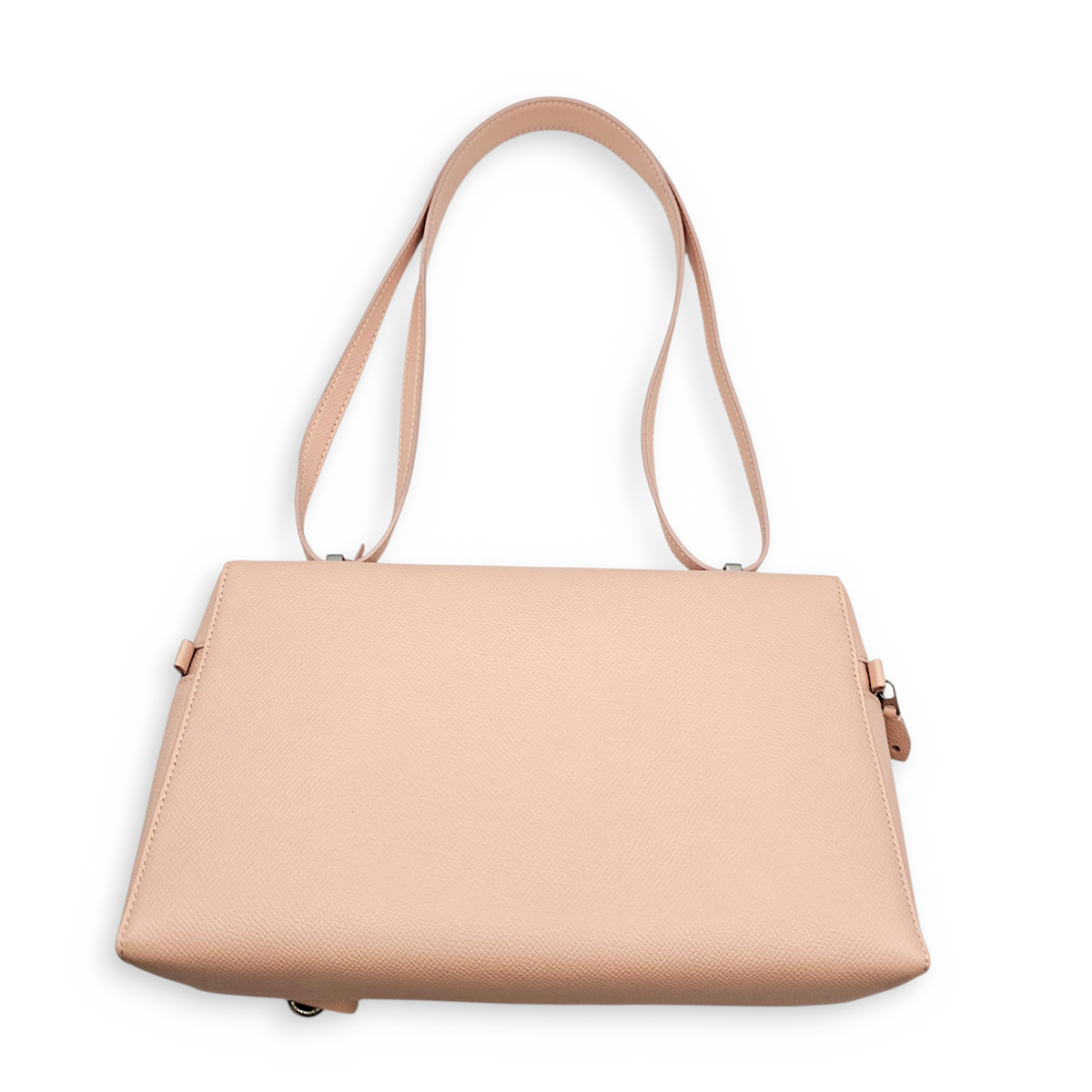 Extra Pocket  L27 Pink Crossbody Bag in Calfskin Silver hardware