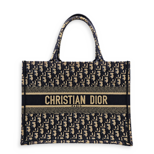 Book Tote 37 Blue Tote Bag in Jacquard