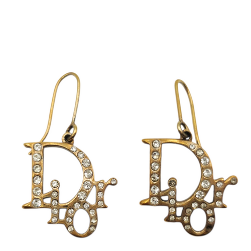 Dior Logo  Gold Earrings Gold hardware