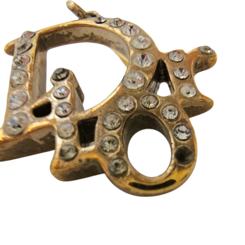 Dior Logo  Gold Earrings Gold hardware