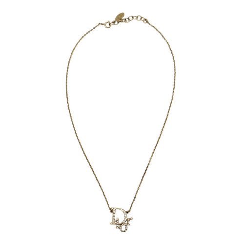 Dior Logo Necklace  Gold Necklace  Gold hardware