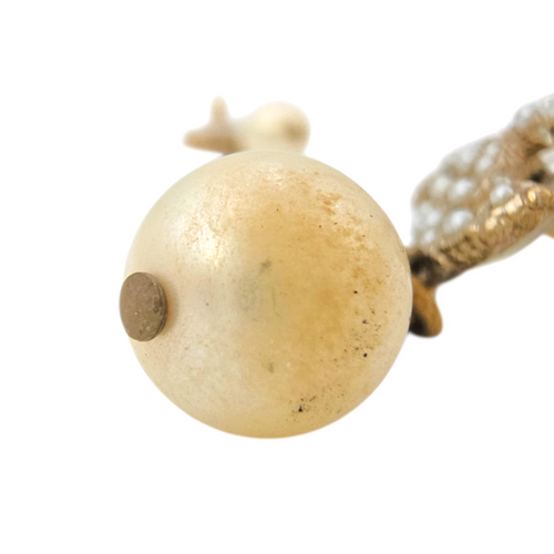 Pearl CC  Gold Earrings Gold hardware