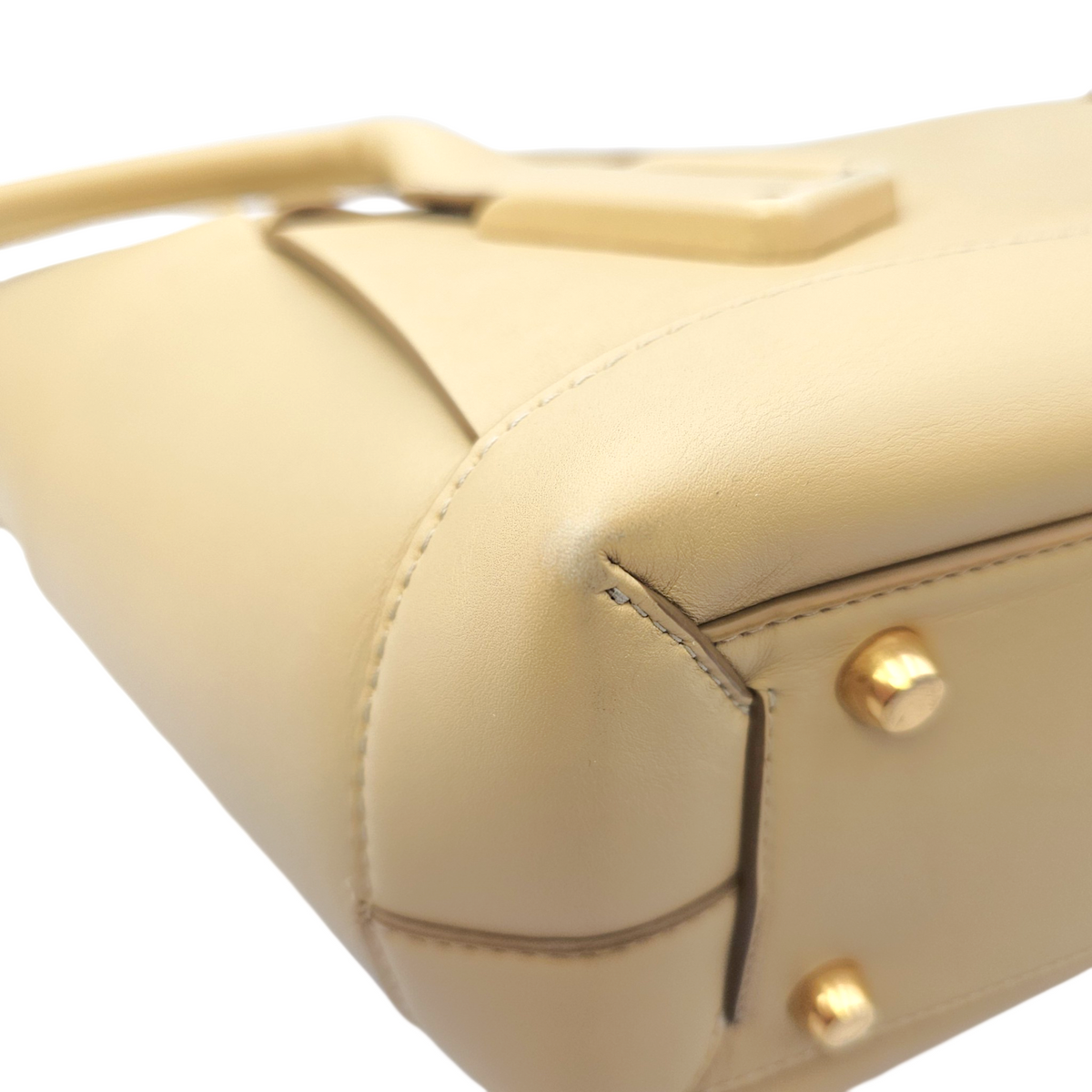Arco  Beige Tote Bag in Calfskin Gold hardware