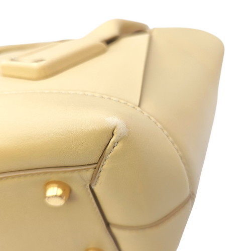 Arco  Beige Tote Bag in Calfskin Gold hardware