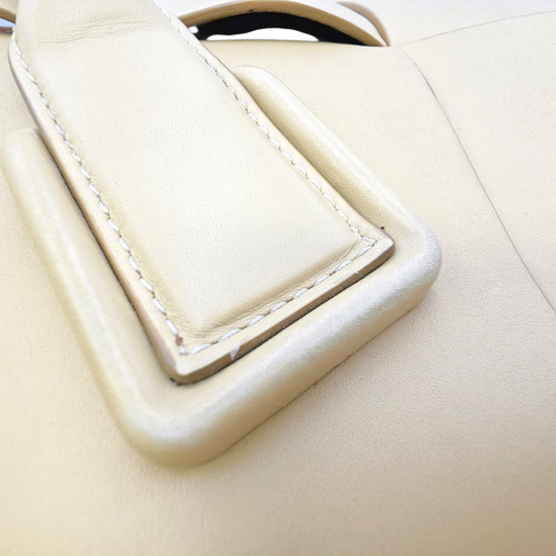 Arco  Beige Tote Bag in Calfskin Gold hardware