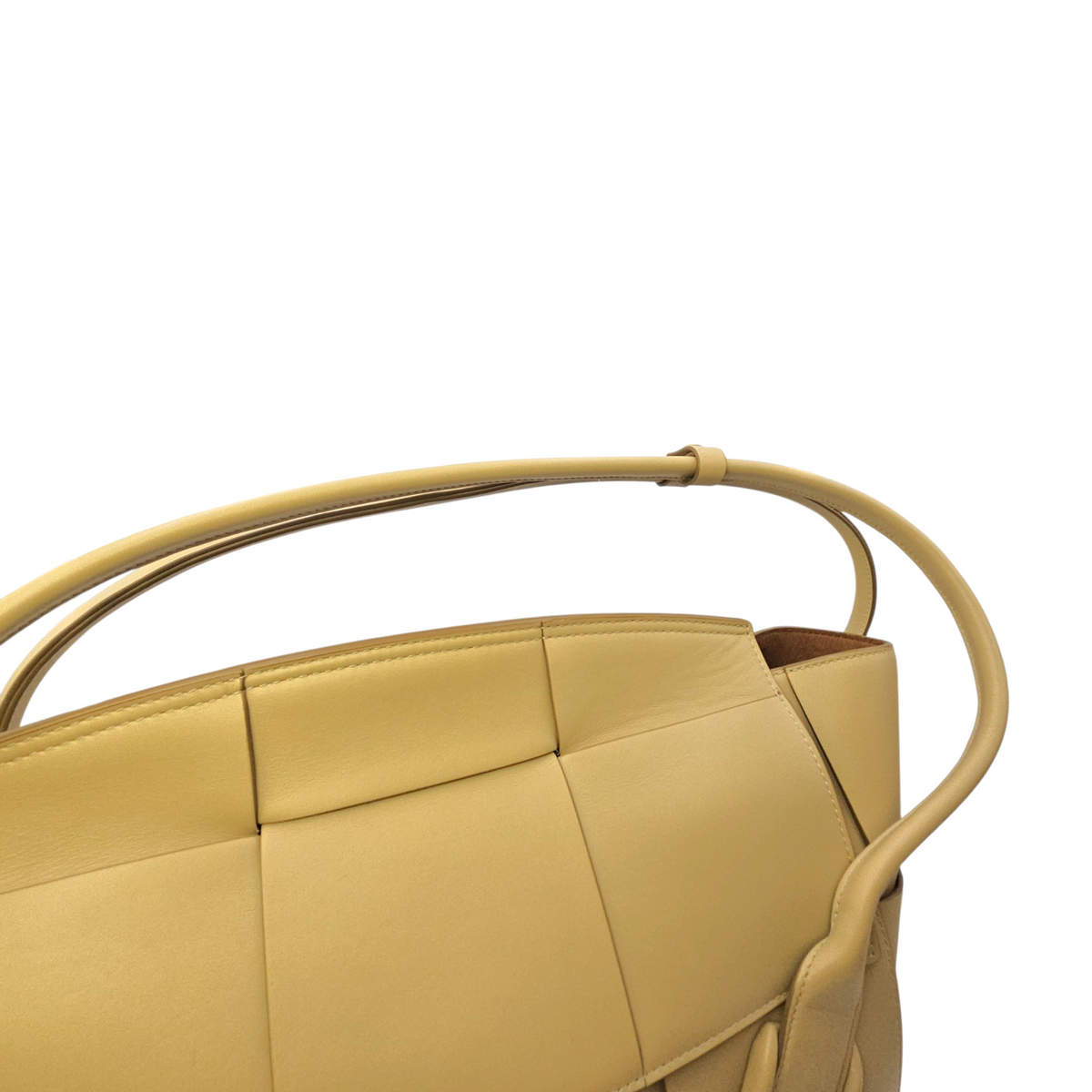 Arco  Beige Tote Bag in Calfskin Gold hardware