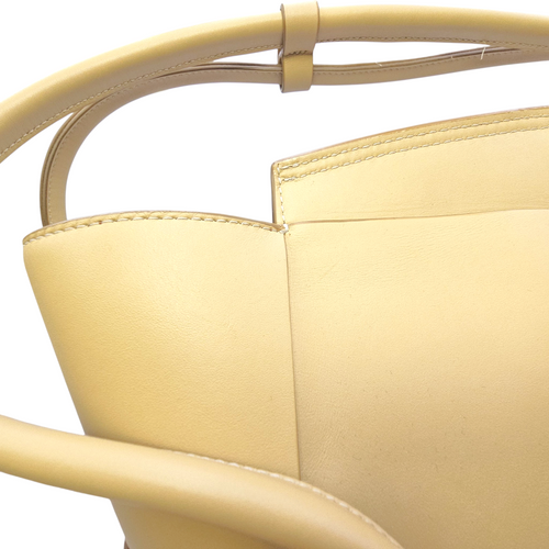 Arco  Beige Tote Bag in Calfskin Gold hardware