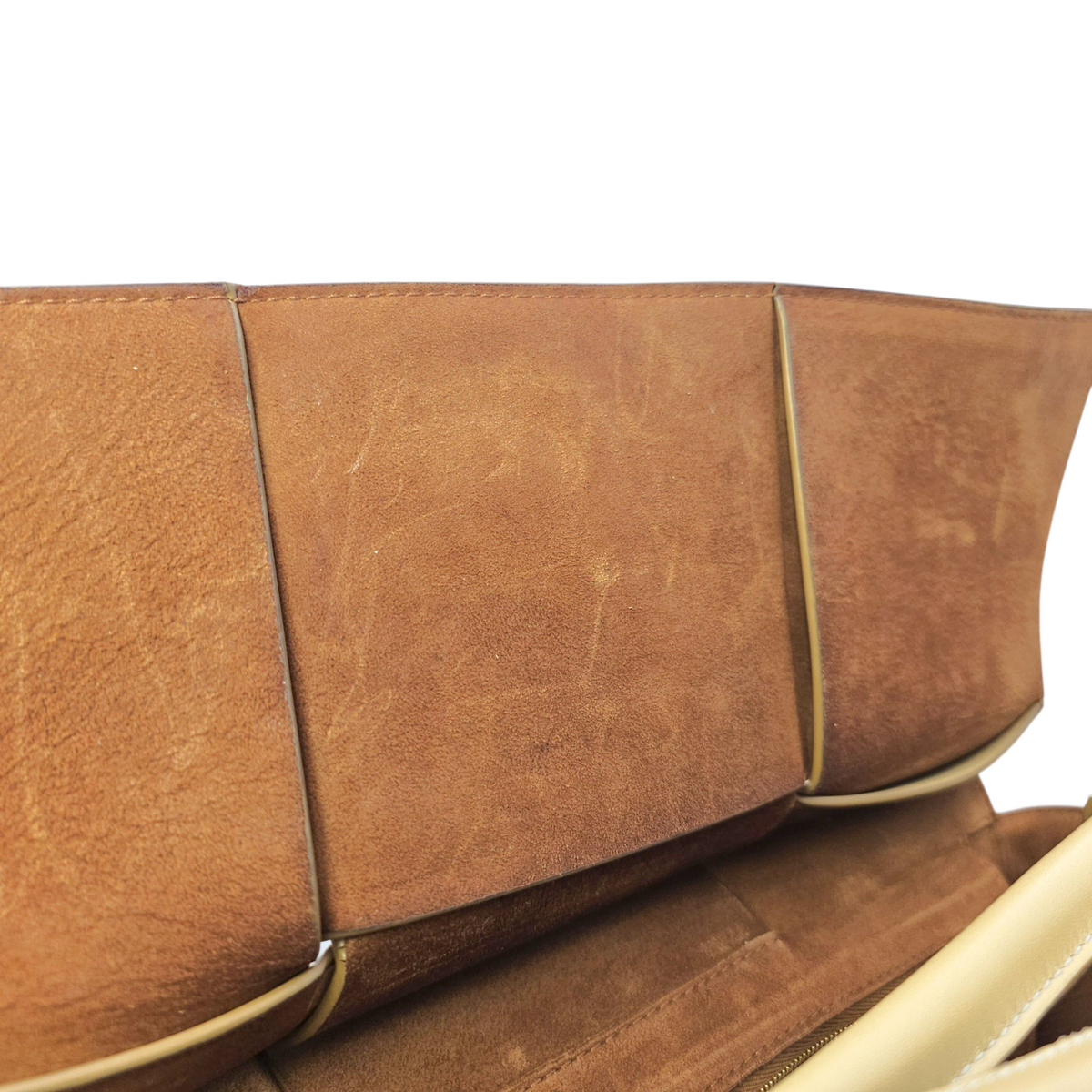 Arco  Beige Tote Bag in Calfskin Gold hardware