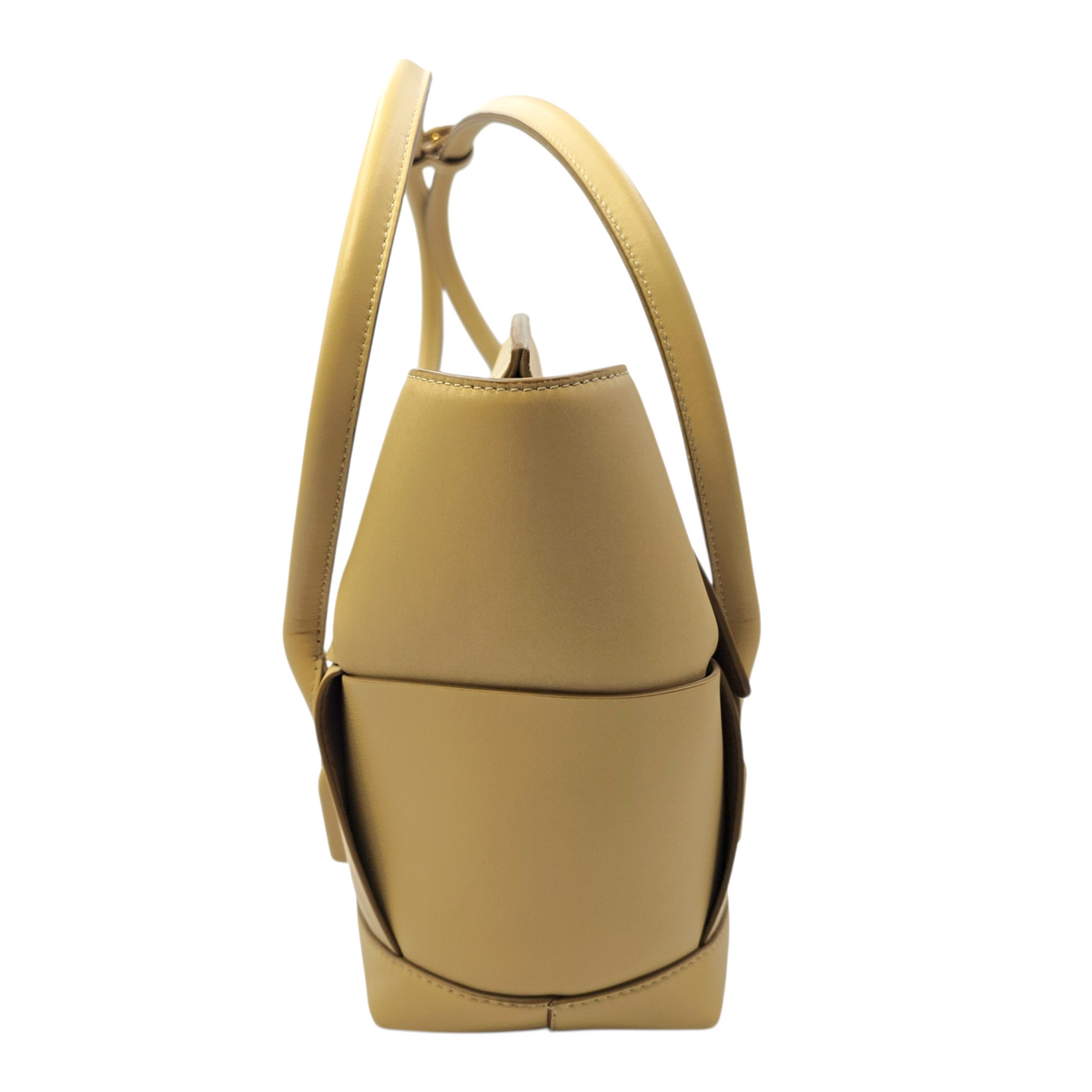 Arco  Beige Tote Bag in Calfskin Gold hardware