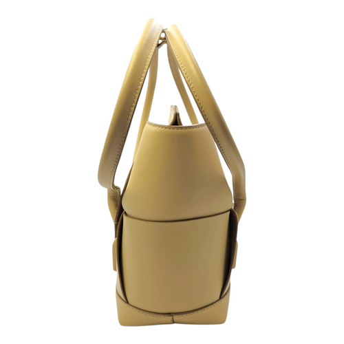 Arco  Beige Tote Bag in Calfskin Gold hardware