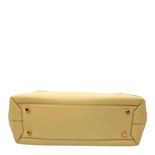 Arco  Beige Tote Bag in Calfskin Gold hardware