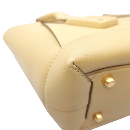 Arco  Beige Tote Bag in Calfskin Gold hardware