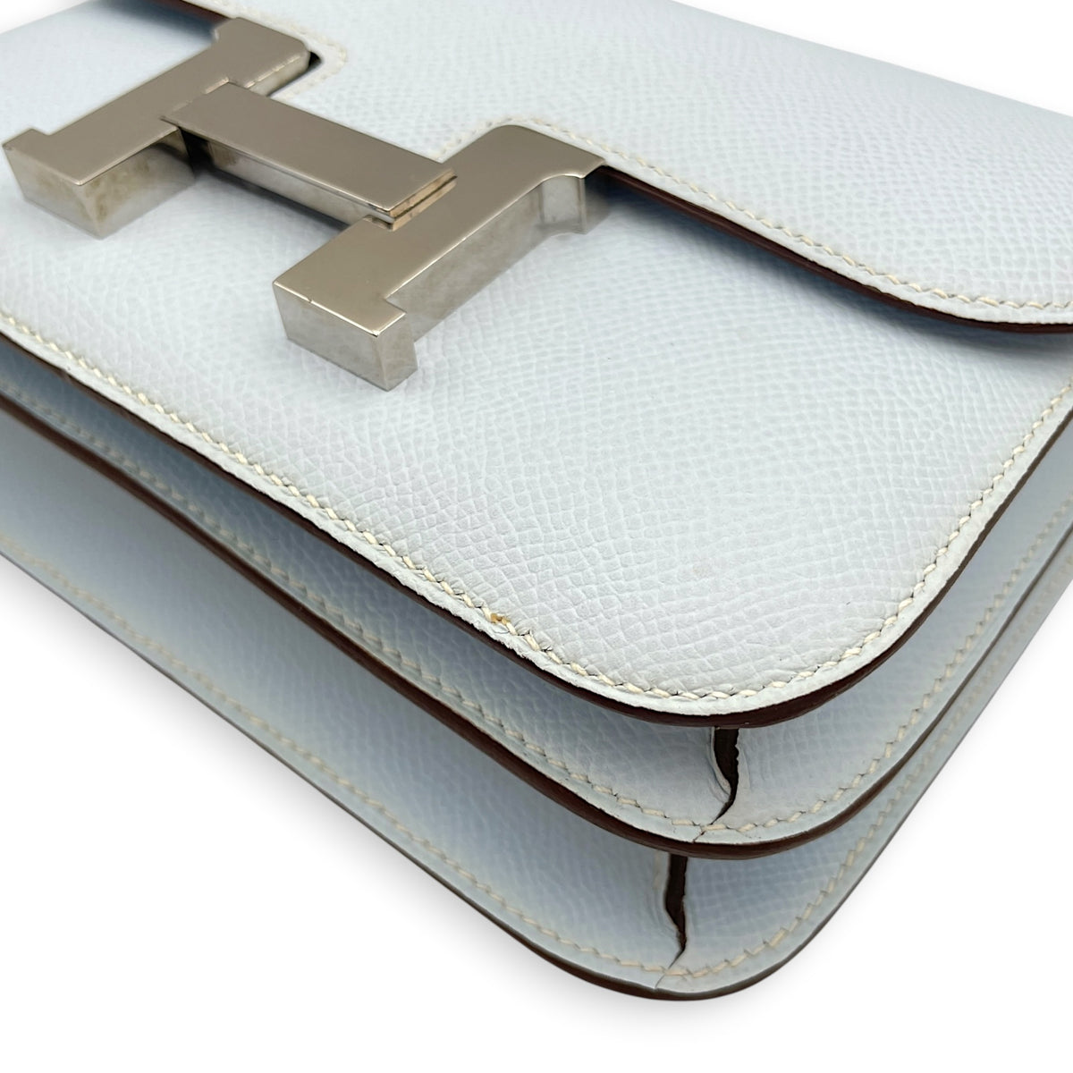 Constance 18 Blue Brume  in Epsom Palladium hardware