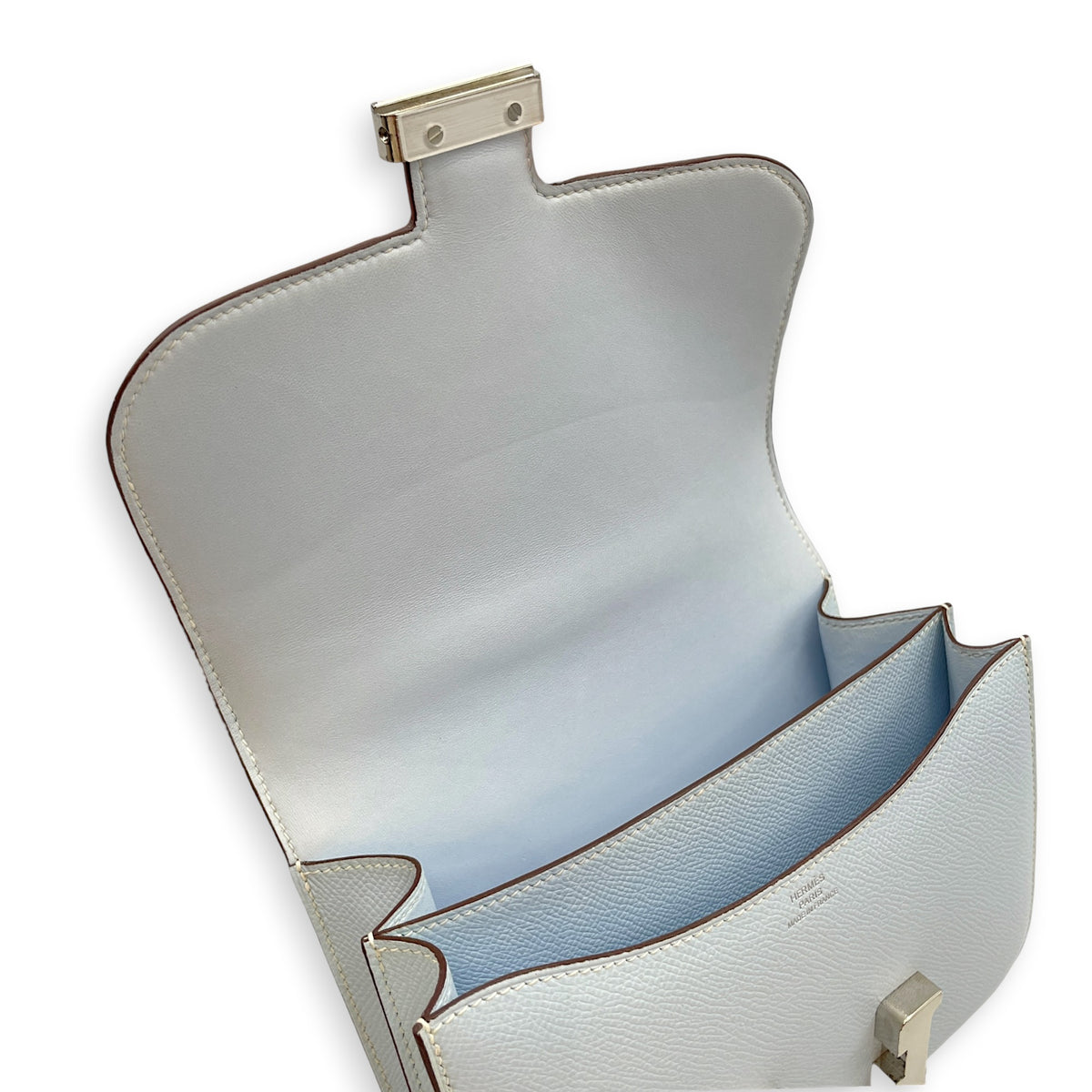 Constance 18 Blue Brume  in Epsom Palladium hardware