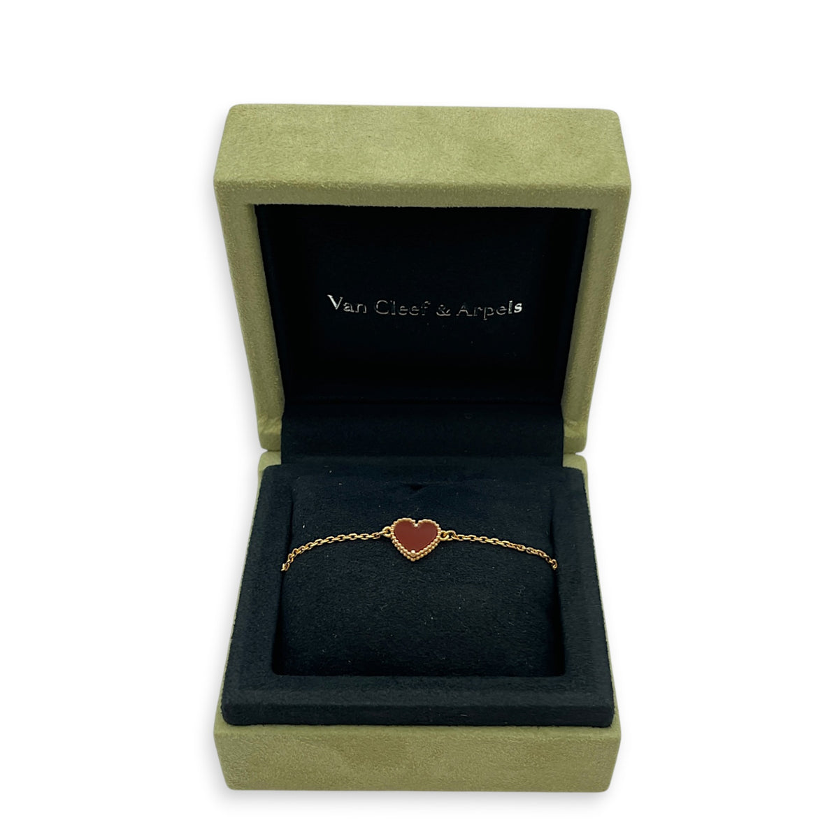 Sweet Heart bracelet Red Bracelet in Carnelian Rose Gold hardware