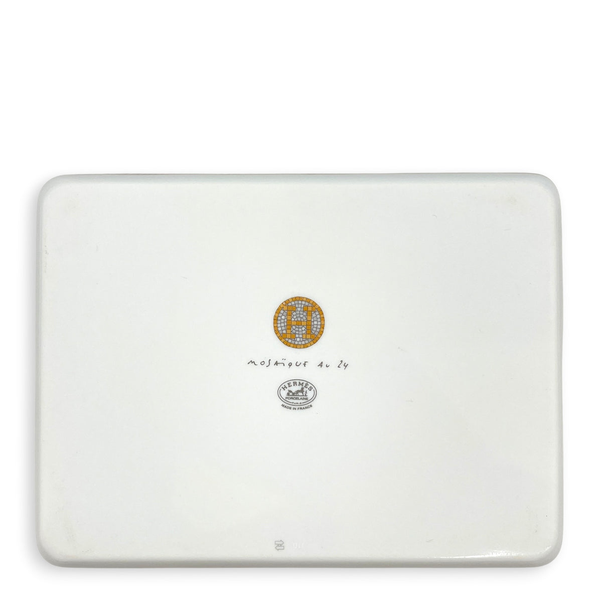Mosaique Au 24 Tray Small Model Gold Porcelaine