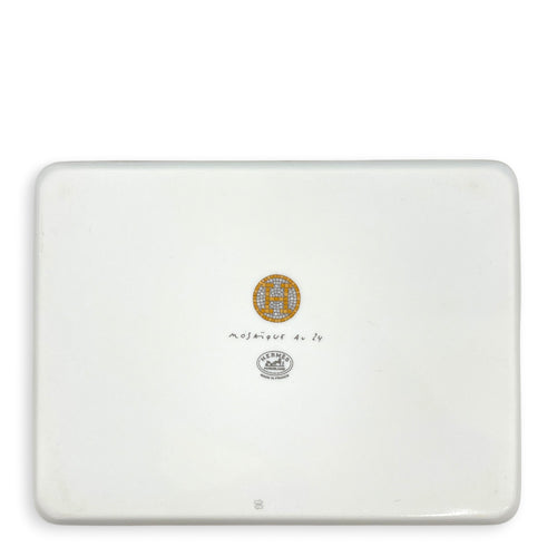 Mosaique Au 24 Tray Small Model Gold Porcelaine