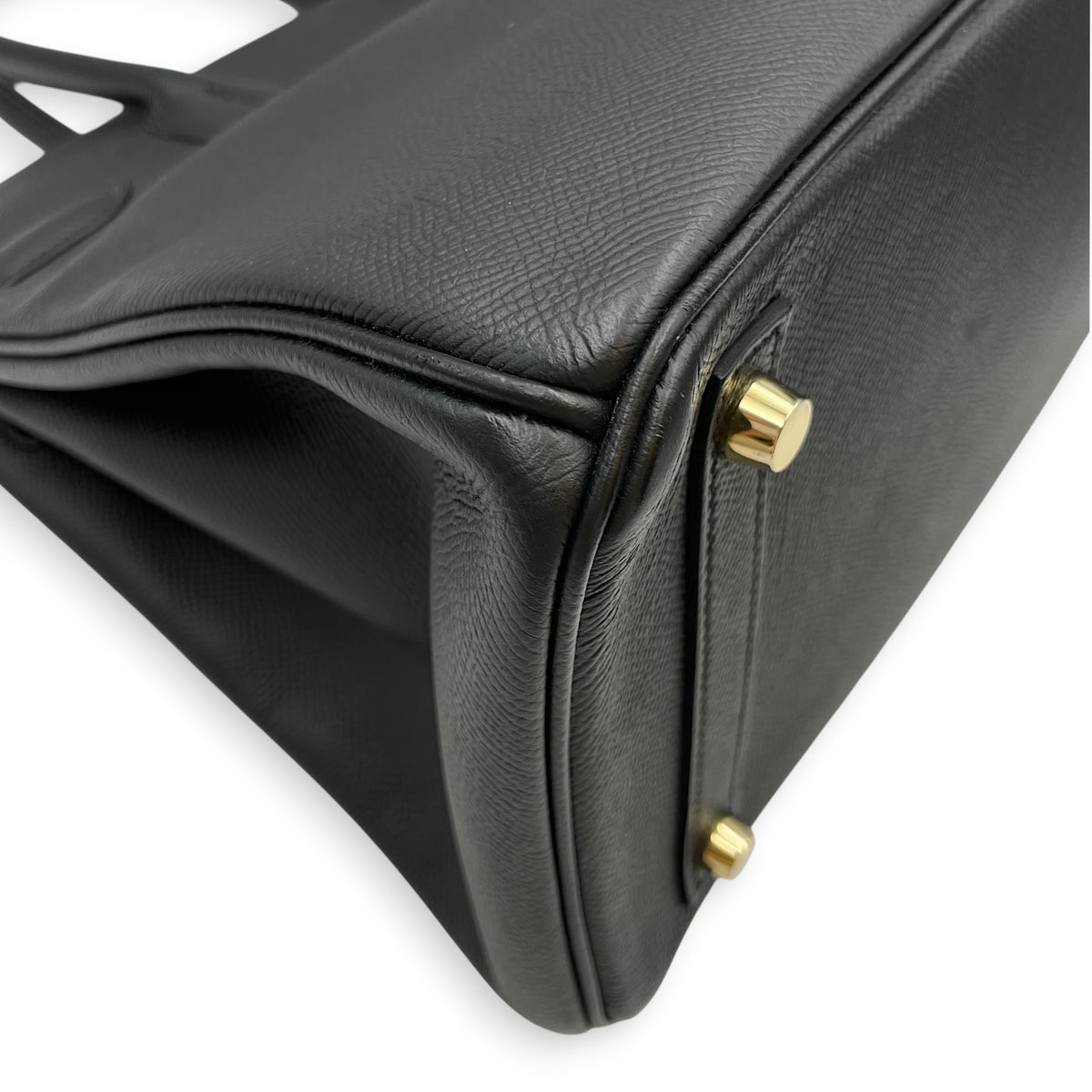 Birkin 30 Noir in Epsom Gold hardware