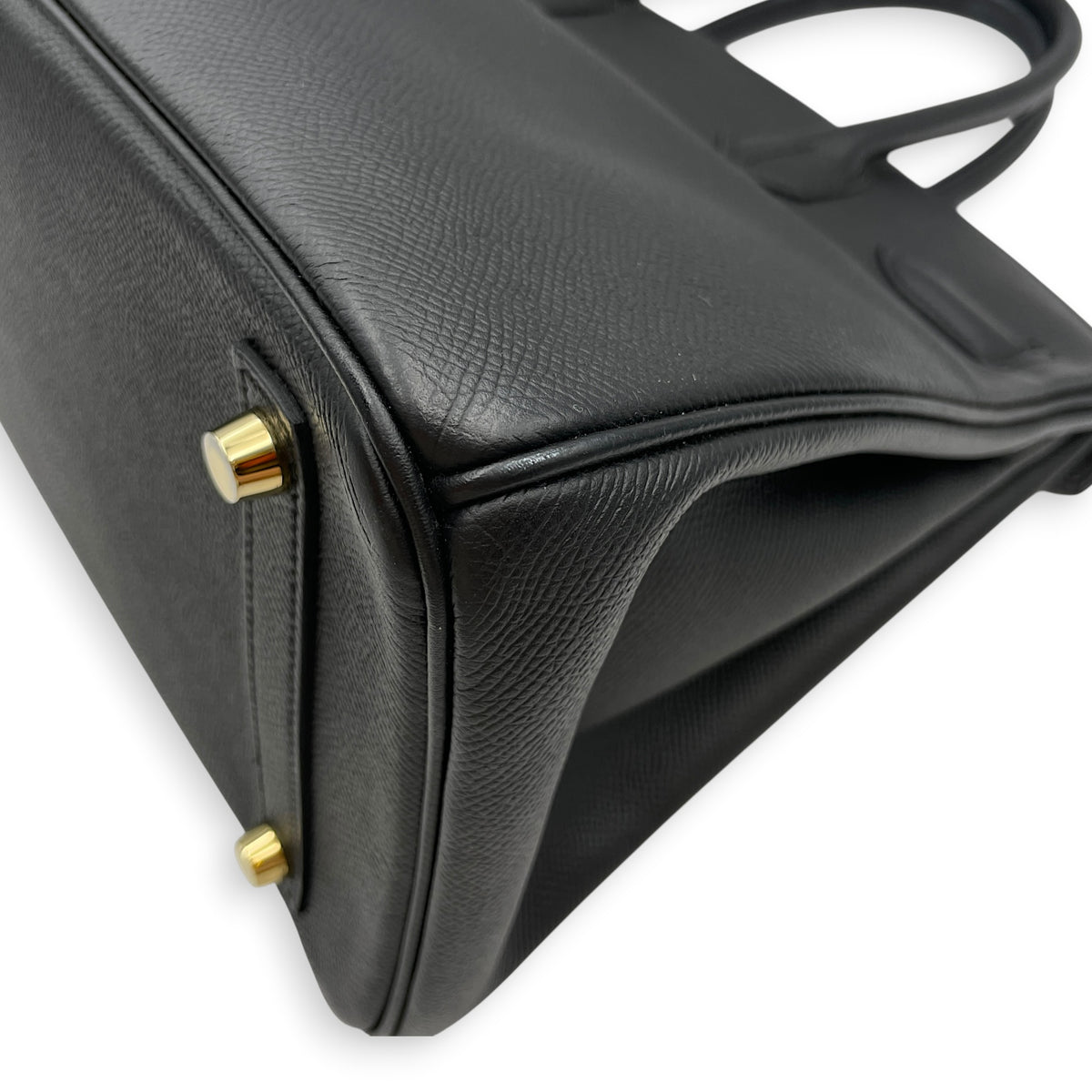 Birkin 30 Noir in Epsom Gold hardware