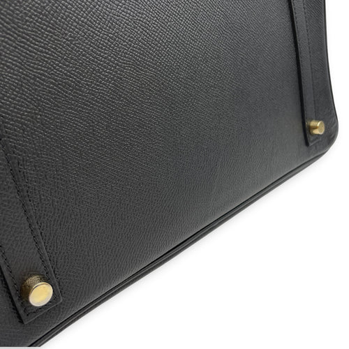 Birkin 30 Noir in Epsom Gold hardware