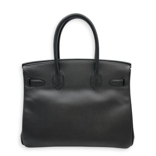 Birkin 30 Noir in Epsom Gold hardware
