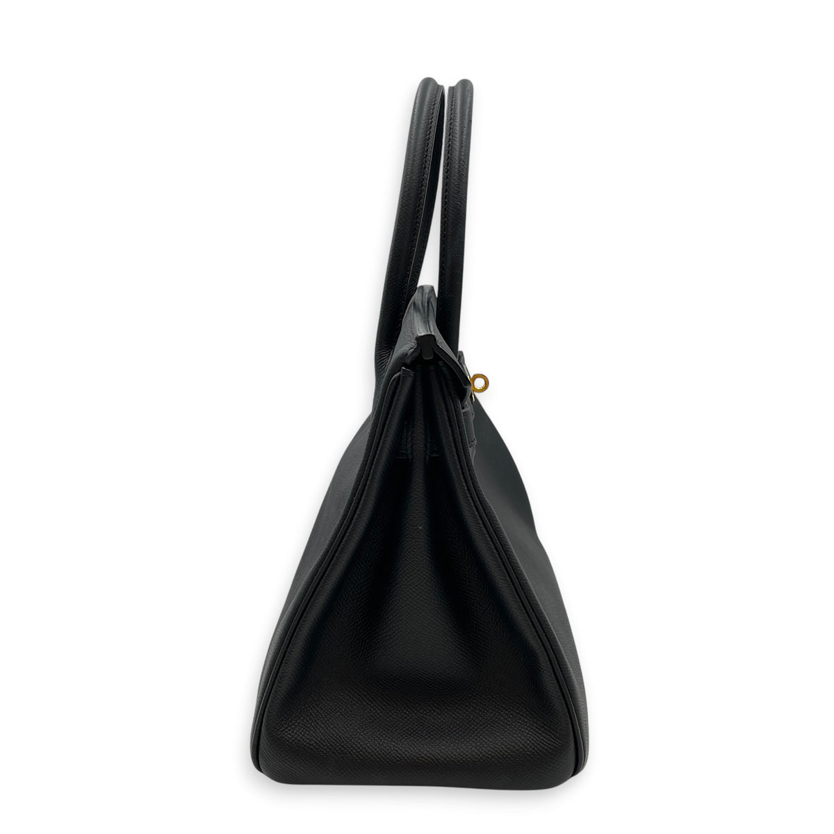 Birkin 30 Noir in Epsom Gold hardware