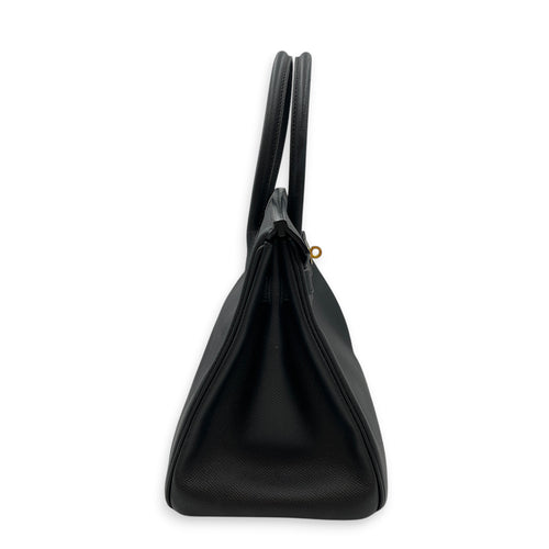 Birkin 30 Noir in Epsom Gold hardware