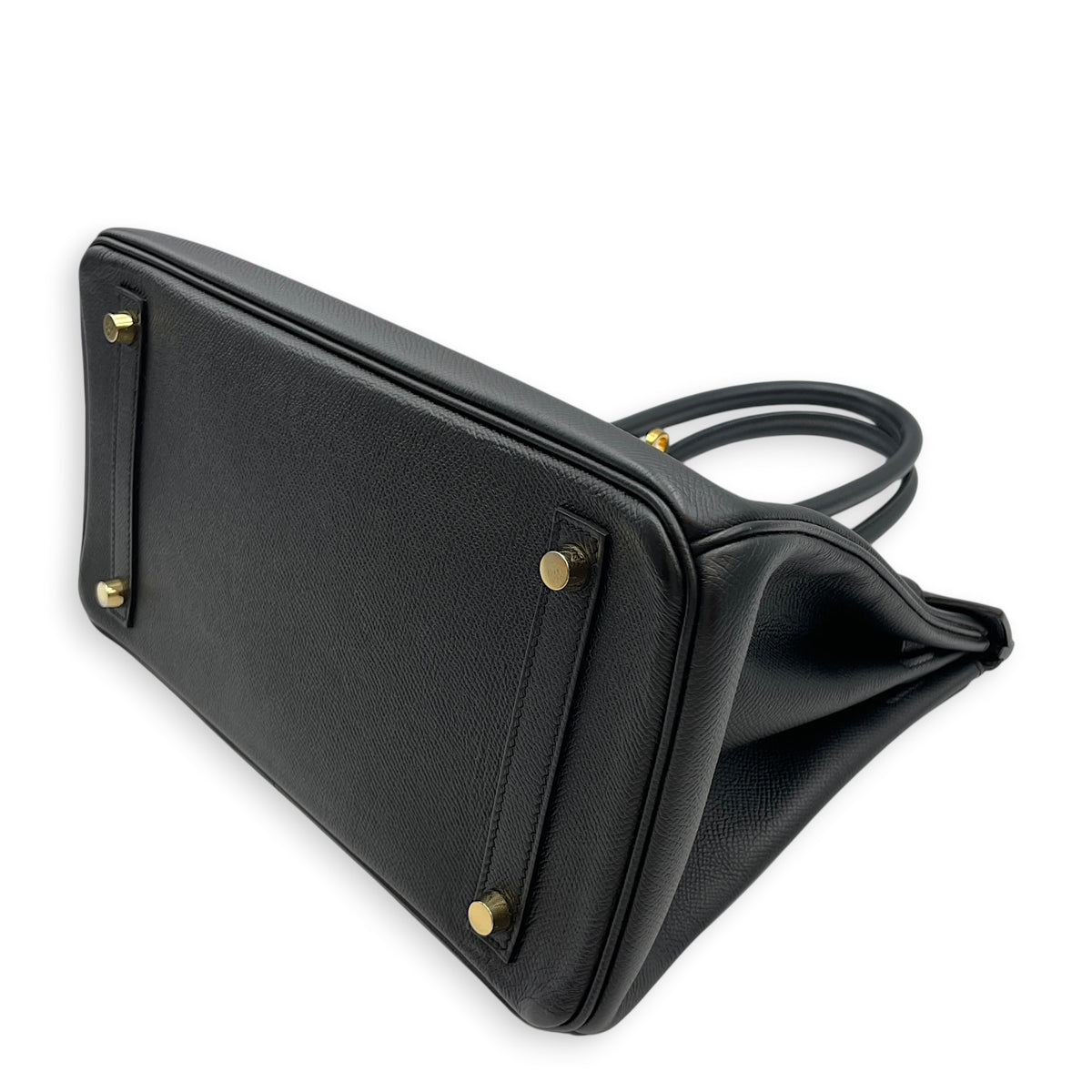Birkin 30 Noir in Epsom Gold hardware
