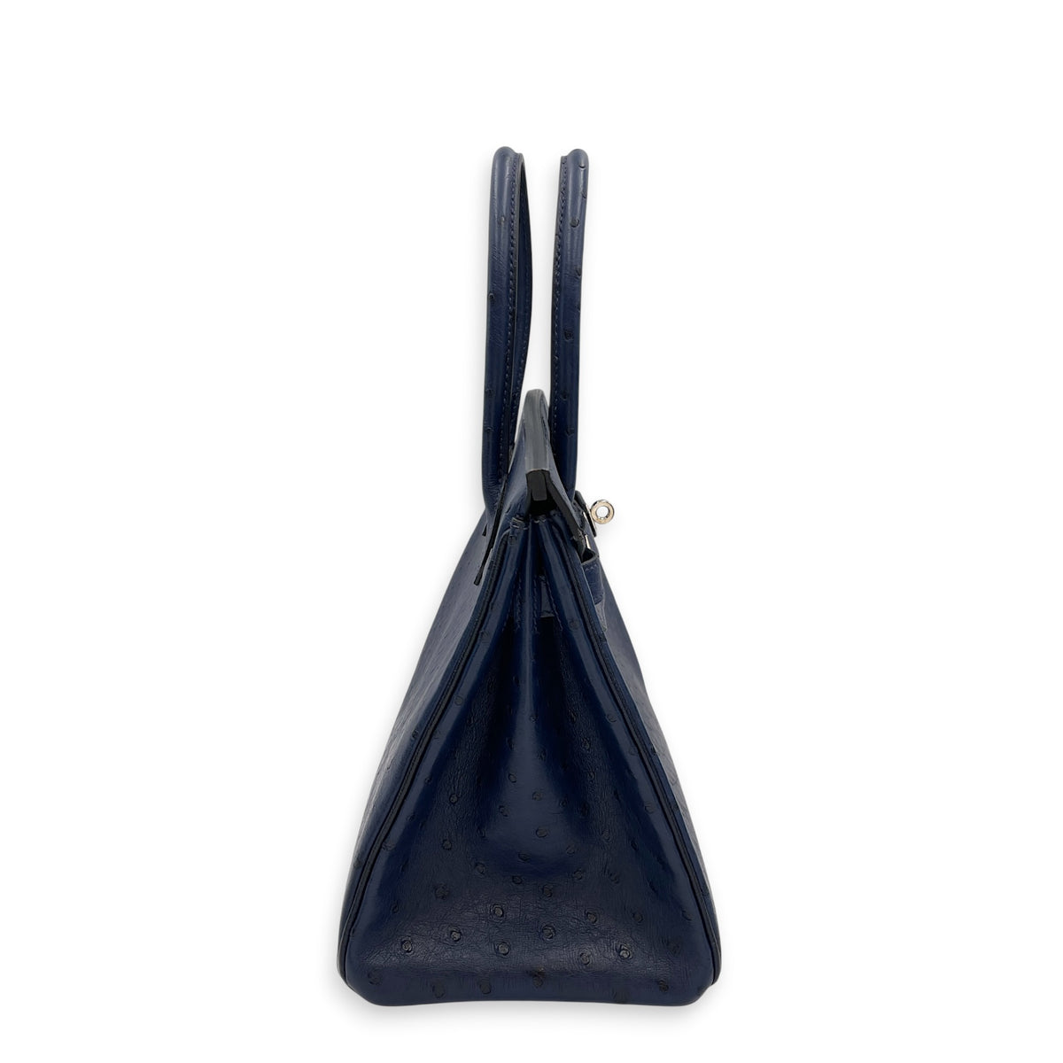 Birkin 30 Blue Iris in Ostrich Palladium hardware