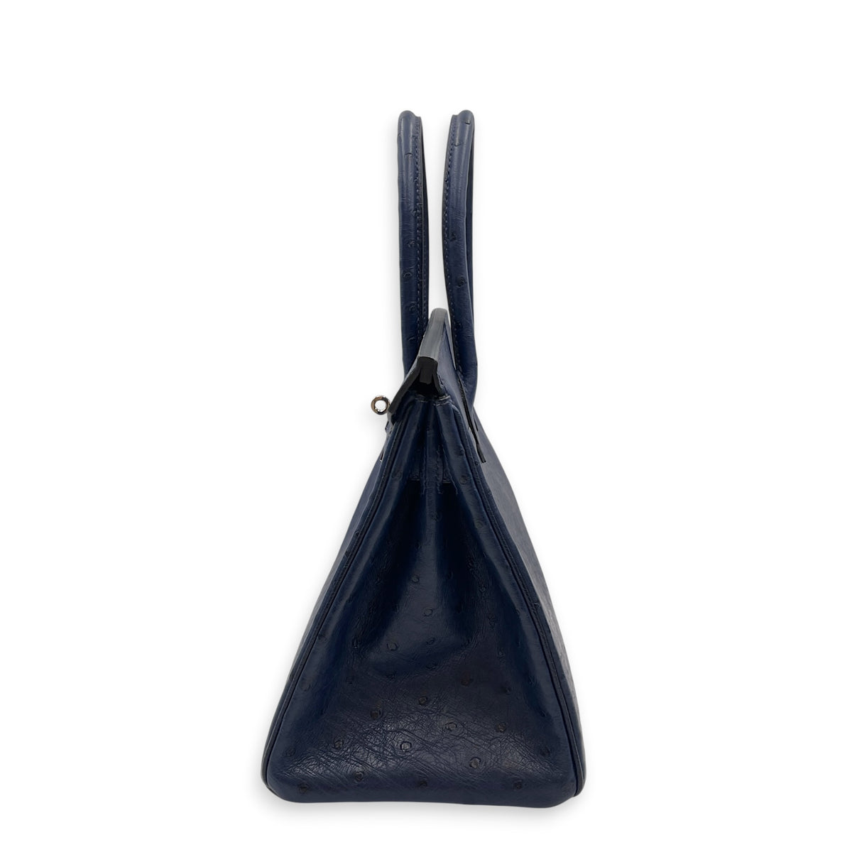 Birkin 30 Blue Iris in Ostrich Palladium hardware