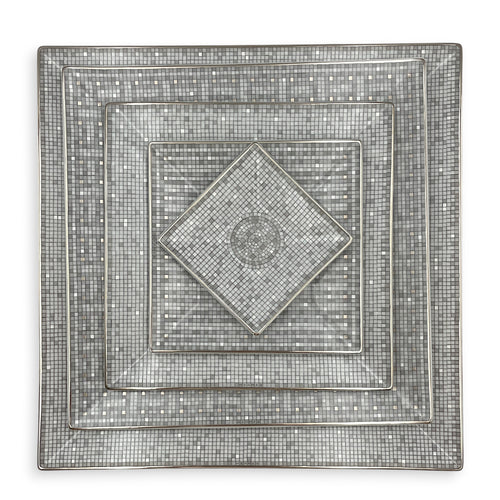 Mosaique Au 24 Platinum Square Plates (Set of 5) Porcelaine
