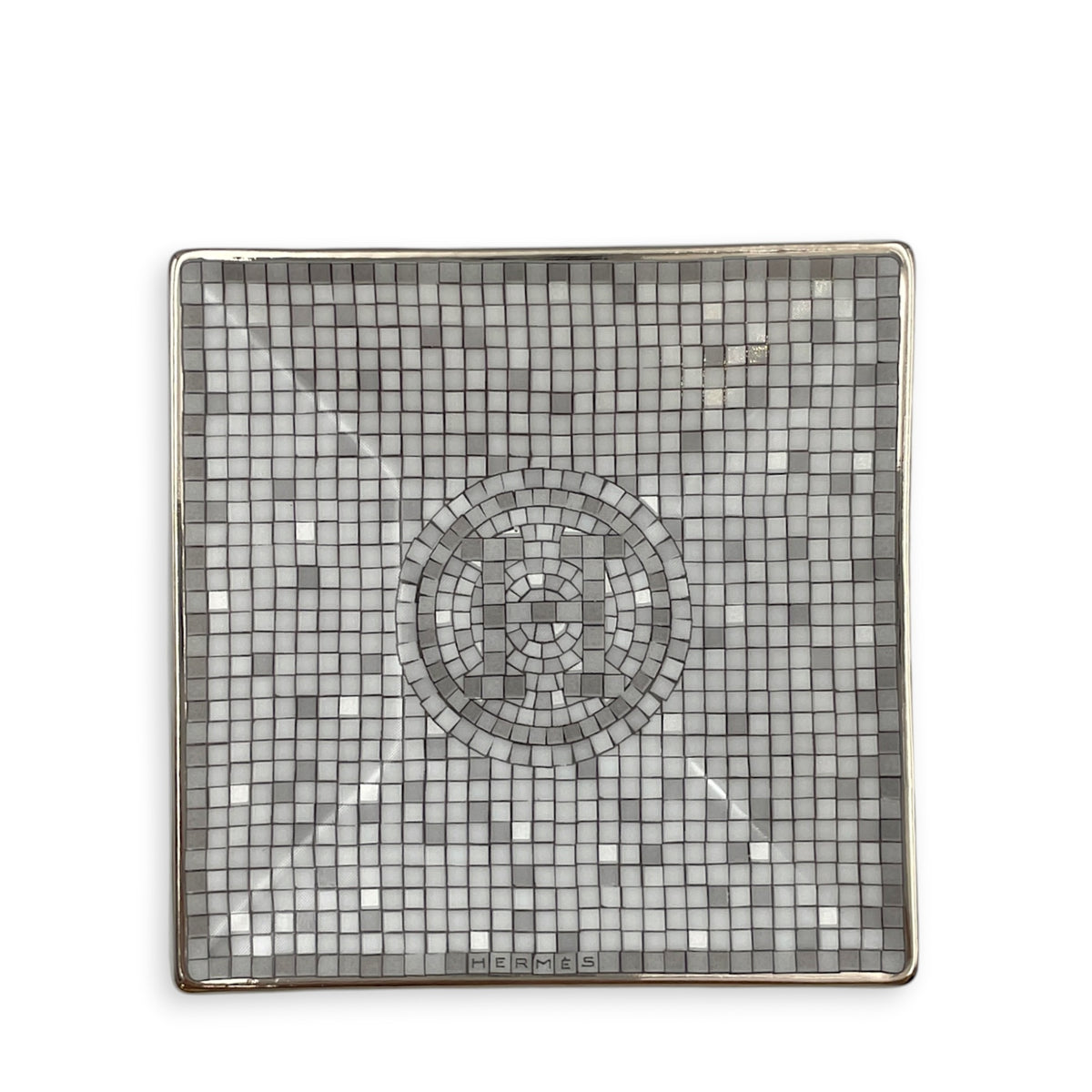Mosaique Au 24 Platinum Square Plates (Set of 5) Porcelaine
