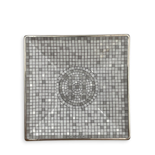 Mosaique Au 24 Platinum Square Plates (Set of 5) Porcelaine