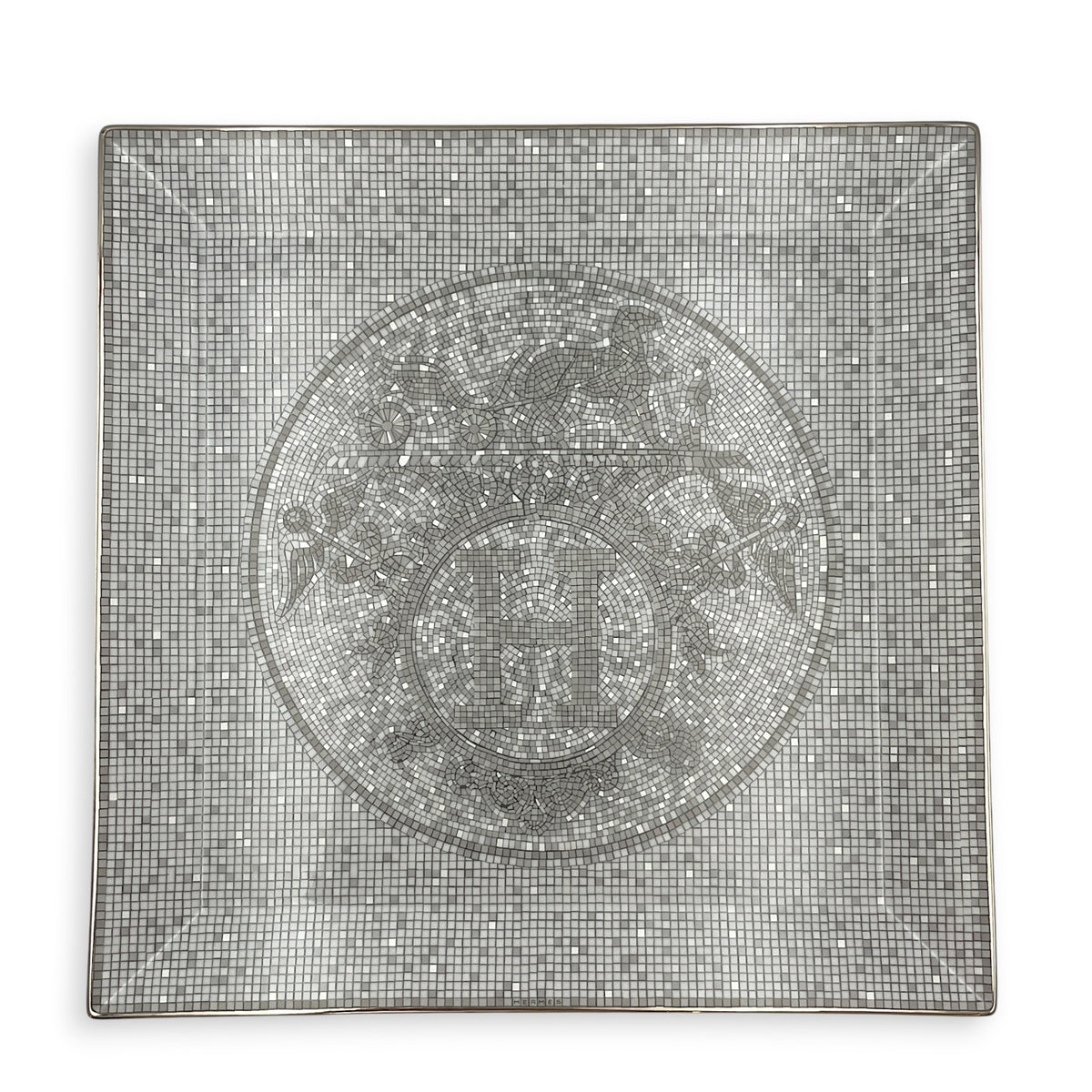 Mosaique Au 24 Platinum Square Plates (Set of 5) Porcelaine