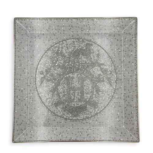 Mosaique Au 24 Platinum Square Plates (Set of 5) Porcelaine