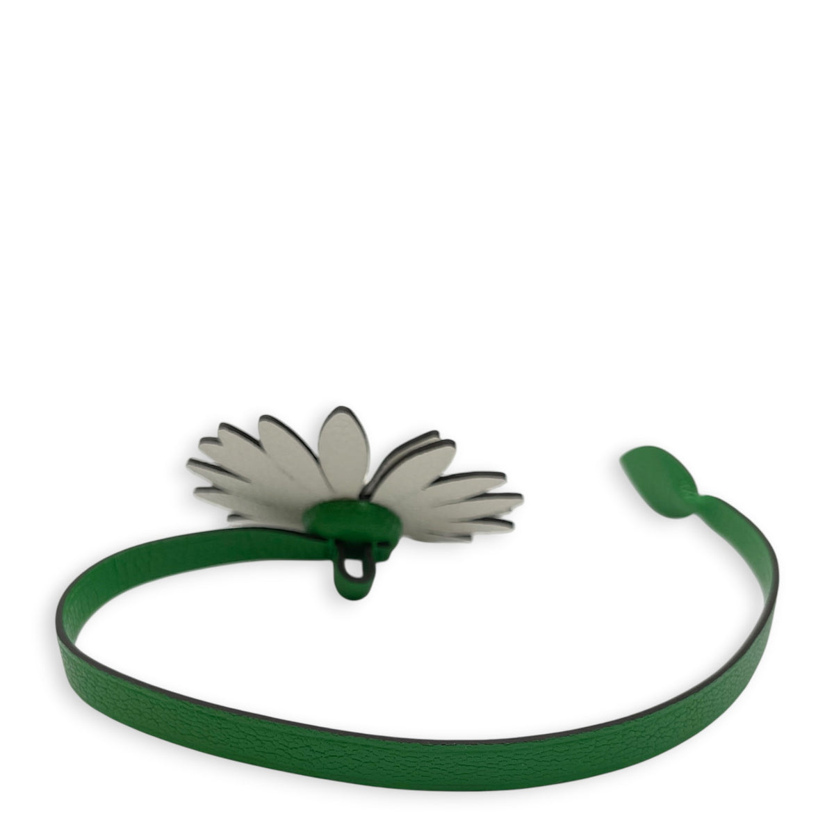 Marguerite Charm  New white/Bambou/Jaune de naples Bag Accessory in Evercolor/Chevre mysore Palladium hardware