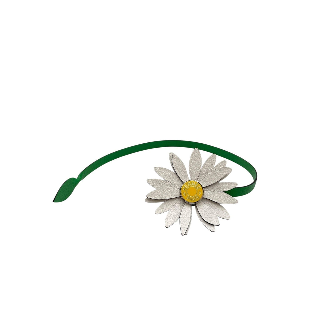Marguerite Charm  New white/Bambou/Jaune de Naples Bag Accessory in Evercolor/Chevre Mysore Palladium hardware