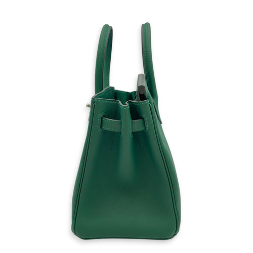 Birkin 25 Vert Moyen in Swift Palladium hardware