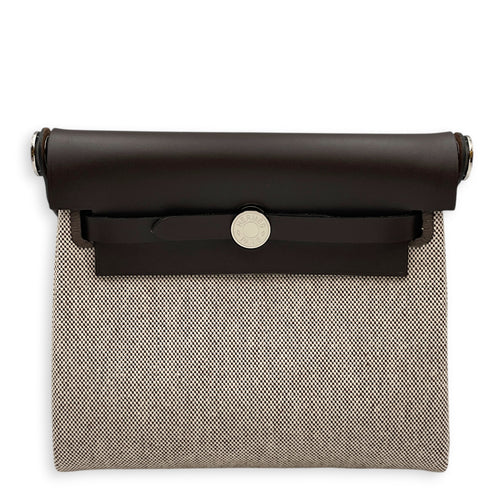 Herbag 20 Ebene/Ecru-Terre in Vache Hunter/Toile Palladium hardware