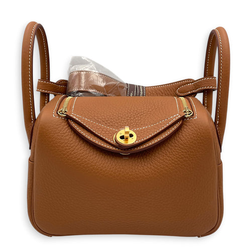 Lindy II Mini Gold in Clemence Gold hardware