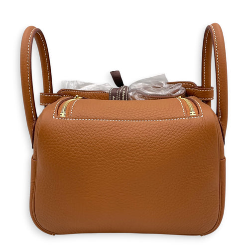 Lindy II Mini Gold in Clemence Gold hardware