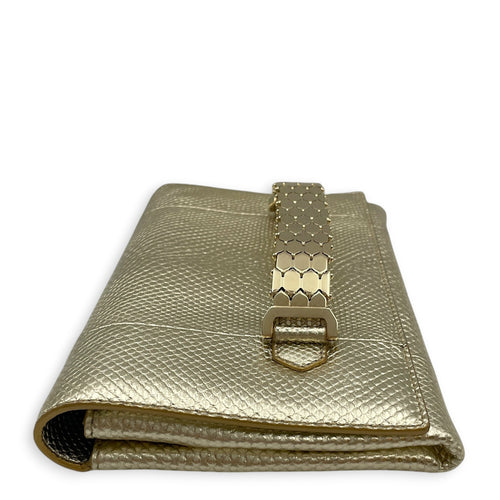 Cocktail  Gold Clutch in Nappa Leather Light Gold hardware