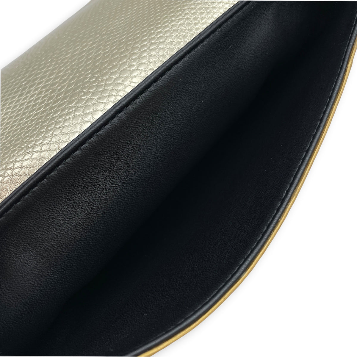 Cocktail  Gold Clutch in Nappa Leather Light Gold hardware