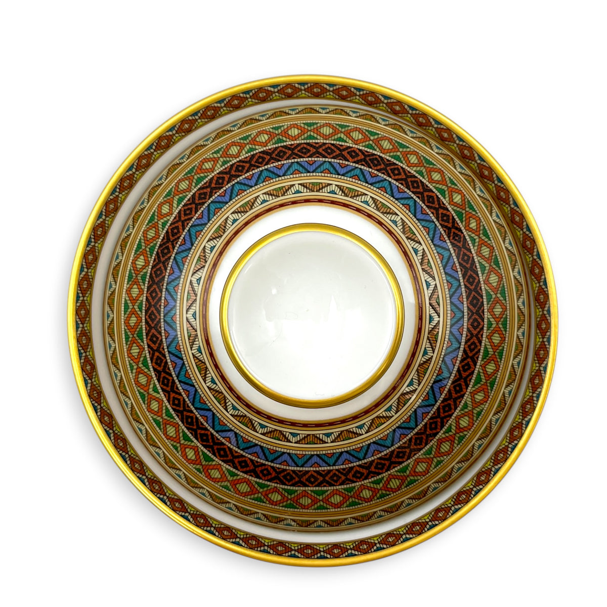 Cheval d'Orient tea cup with lid & saucer Multi-colour Porcelaine