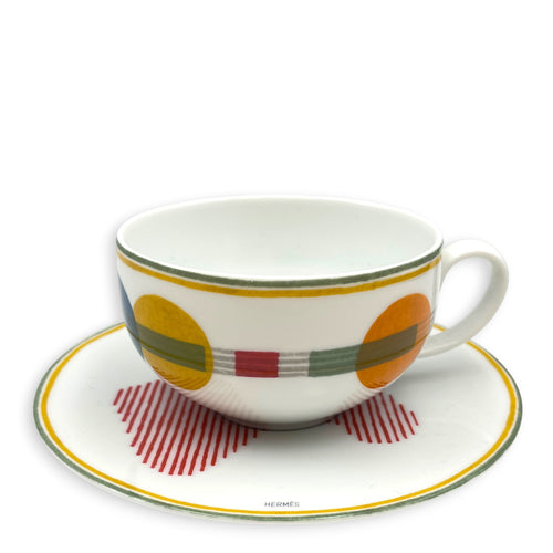 Saut Hermes tea cup & saucer Multi-colour Porcelaine